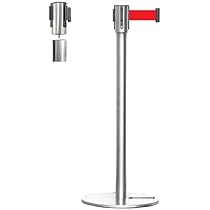 Amazon.co.jp: ベルトパーテーション L5-51S 赤ベルト バラ売り ポール